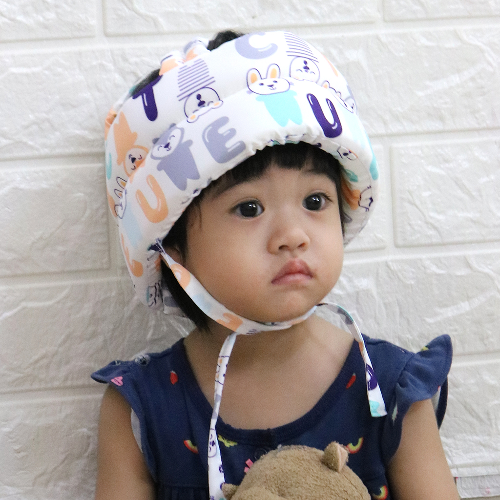 Mũ bảo vệ đầu cho bé tập đi - Mũ bảo hiểm cho bé Alphabet