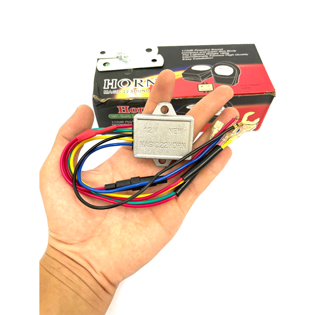 Còi Ngân 8 Tiếng 12v Lắp Oto Xe Máy- Âm Thanh Ngân Cực Hay