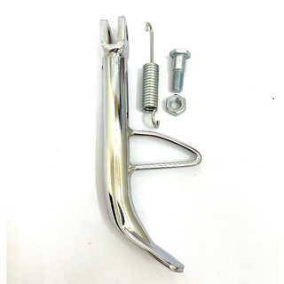 Chân chống cạnh inox trắng lắp xe wave a 2007-2021, wave 50cc, rsx, blade,....v.v hàng đúc siêu chắc chắn