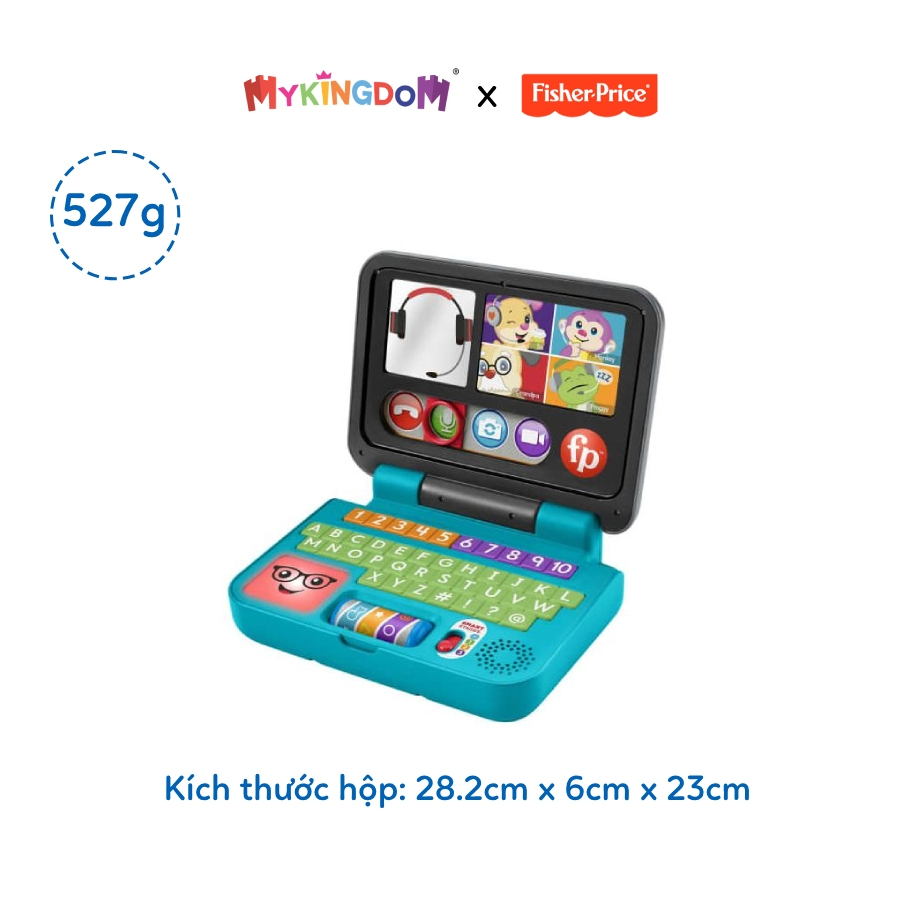 Đồ Chơi FISHER PRICE Vui Học Máy Tính Xách Tay Có Đèn Và Nhạc HCF33