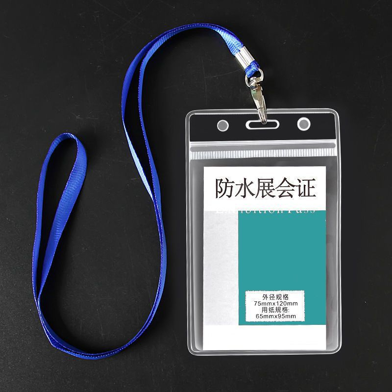 Bộ thẻ đeo tên kèm dây đeo móc sắt - dùng cho học sinh,sinh viên,văn phòng,sự kiện -  dây đeo đẩy đủ màu sắc, kích cỡ