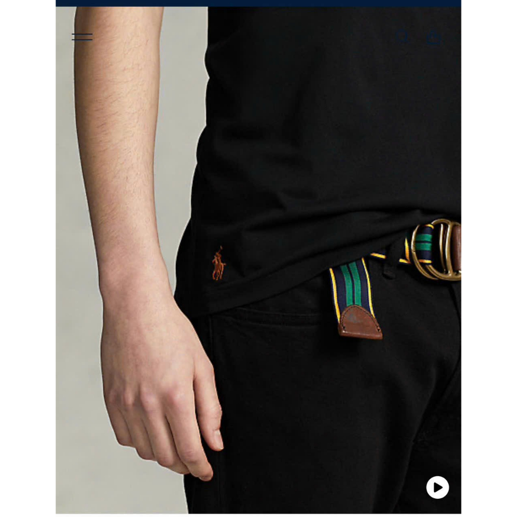 Áo phông nam xuất dư Ralph Lauren 100% cotton