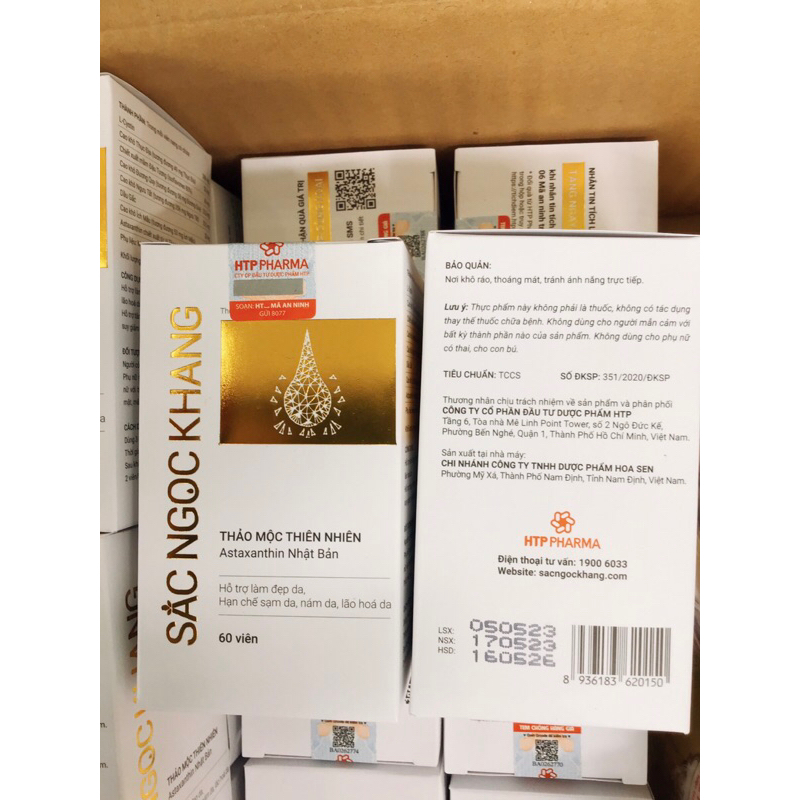 Viên uống Sắc Ngọc Khang 60 viên, chính hãng 6 tặng 1.