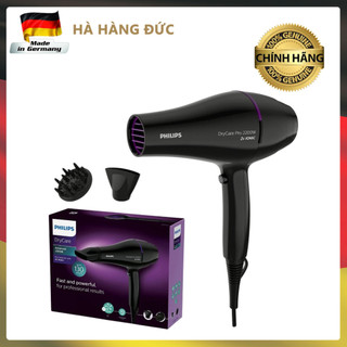 Máy sấy tóc philips bhd274/00, màu đen viền tím