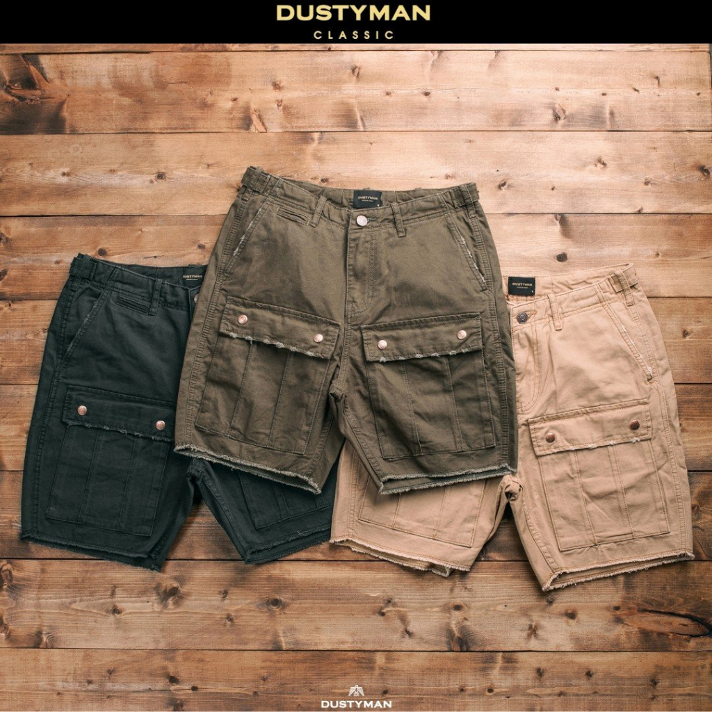 Quần Short Nam Bụi Bặm Tide DUSTYMAN - Vải Kaki 100% Cotton - Form Regular Fit