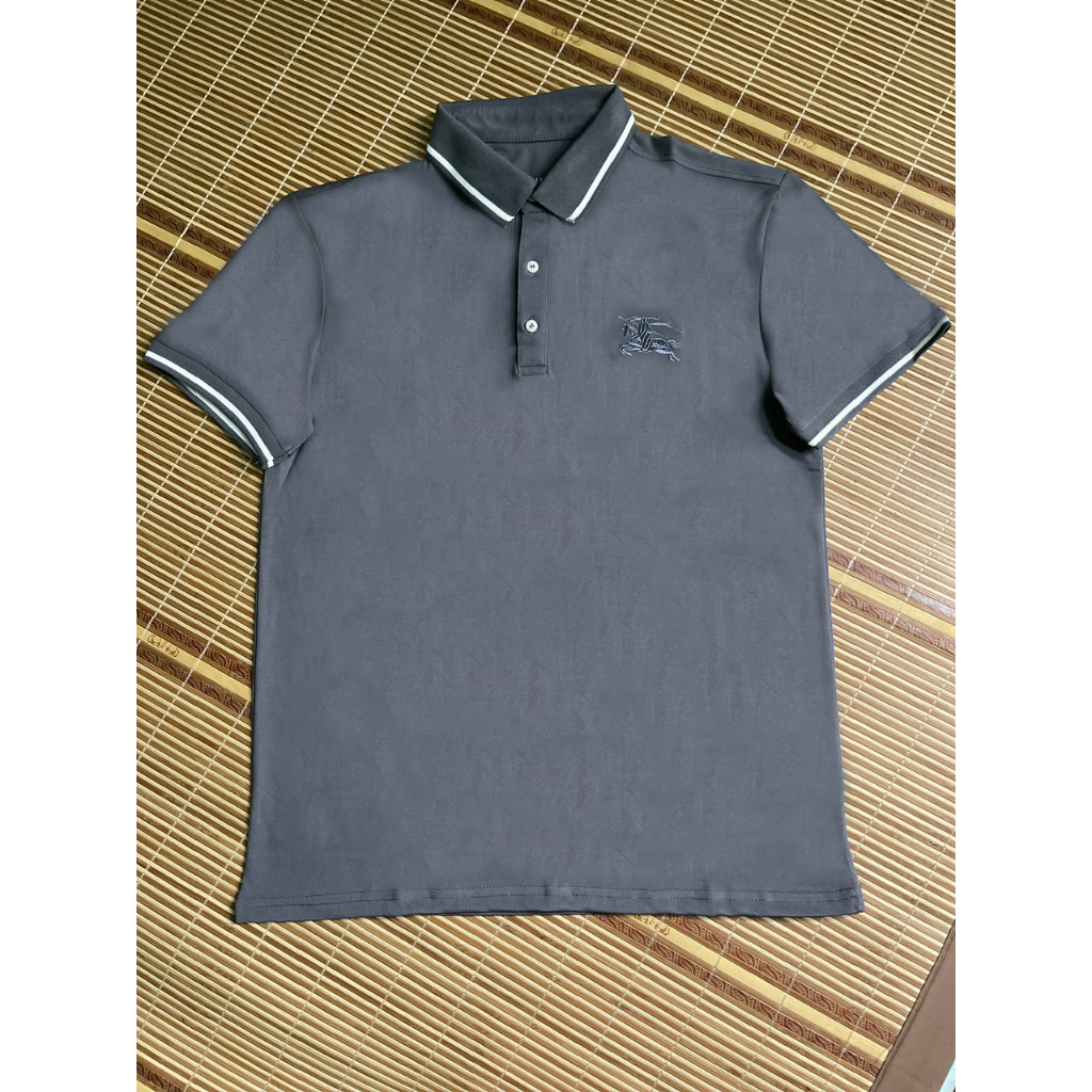 PL10  - Áo Polo Nam thêu hình, áo thun nam tay bo chất cotton cá sấu dày dặn thoáng mát