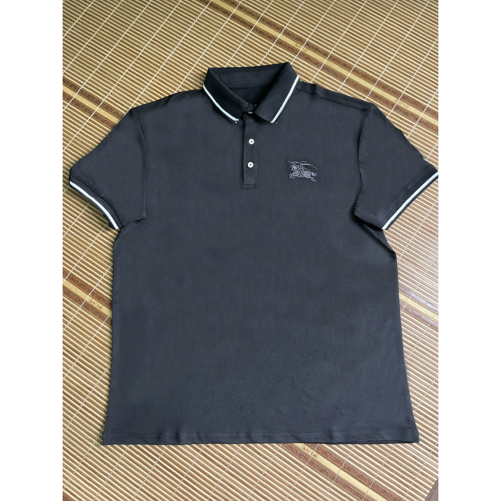 PL10  - Áo Polo Nam thêu hình, áo thun nam tay bo chất cotton cá sấu dày dặn thoáng mát