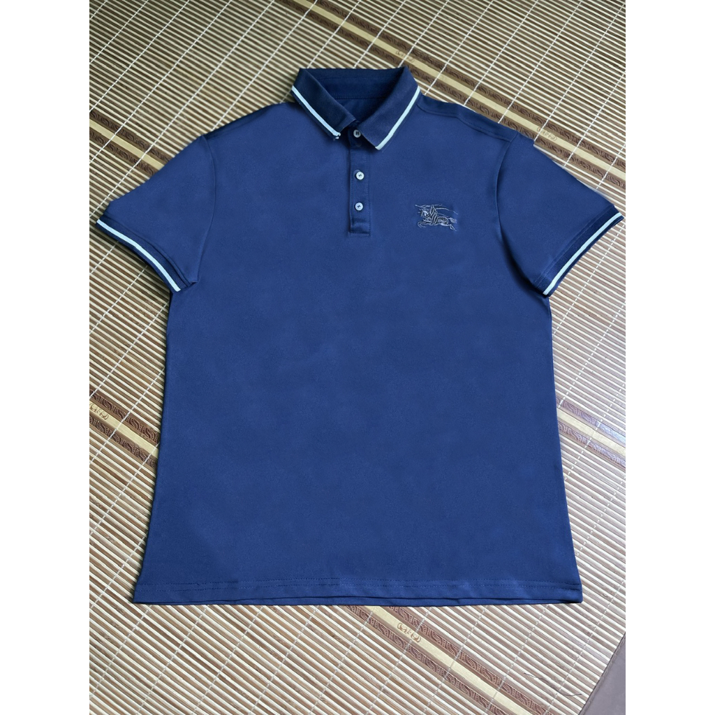 PL10  - Áo Polo Nam thêu hình, áo thun nam tay bo chất cotton cá sấu dày dặn thoáng mát