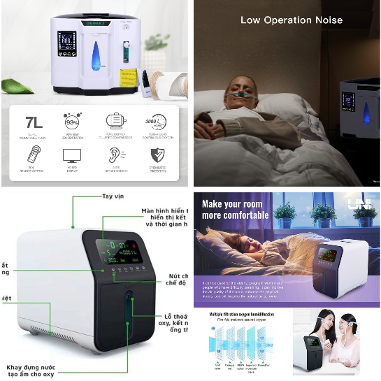 [FREESHIP] MÁY TẠO OXY GIA ĐÌNH DEDAKJ DE-1A , HIDGEEM PLUS