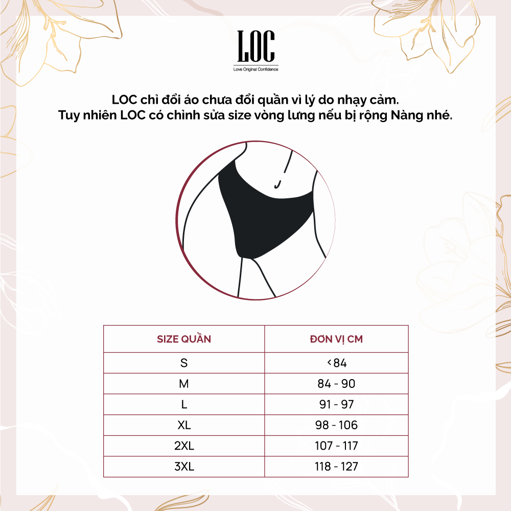 Quần lót nữ cotton phối ren L01