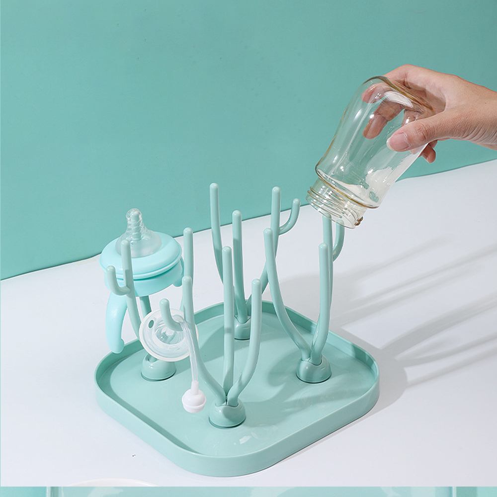 Khay úp bình sữa, núm ti siêu tiện lợi