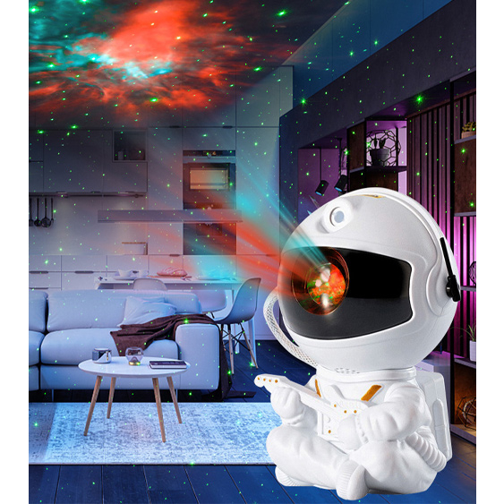 Đèn Sao Hình Phi Hành Gia Vũ Trụ Galaxy Điều Khiển Từ Xa Đèn Laser Đèn ngủ chiếu,CÓ LOA NGHE NHẠC