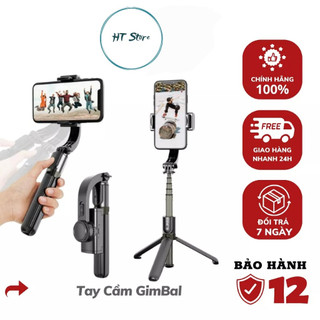 Gimbal Điện Thoại Chống Rung - Có Chân Đỡ Tự Đứng-Tay Cầm Chống Rung Điện Tử Gimbal Q08 Có Bluetooth