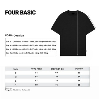 Áo Hoodie Black Grey x Four Basic Dark Grey