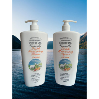 ComBo 2 Chai Sữa tắm LUXURY 1200ml (tinh chất sữa dê tráng sạch dưỡng ẩm toàn thân)
