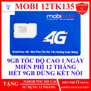  Sim 4g Mobifone MDT250A 12MDT50 12MDT150 21G12 100GB 12FD50  có ESIM  HƯNG ANH TELECOM CAM KẾT CHÍNH HÃNG 
