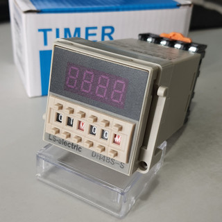 Timer hẹn giờ bật tắt luân phiên dh48s-s ls-electric 220v 5a tặng kèm đế cong tac hen gio o cam hen gio