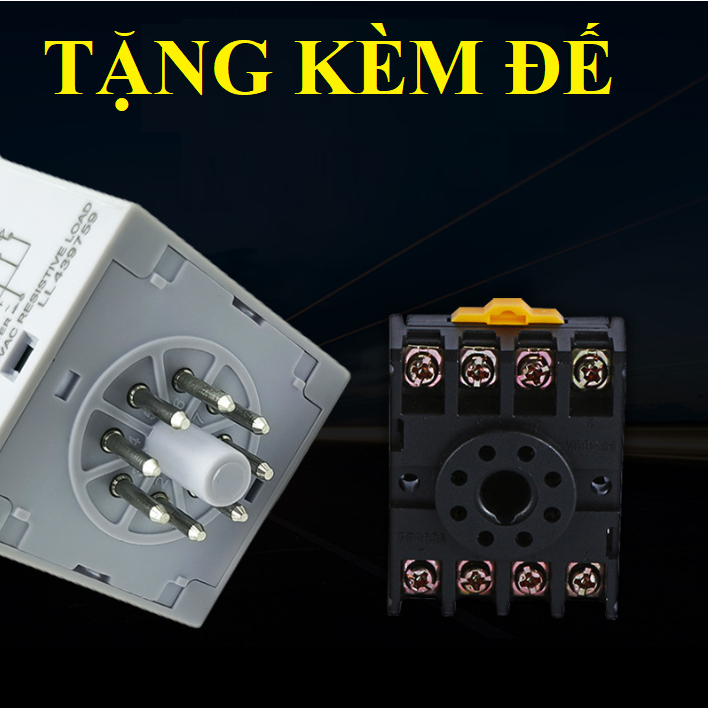 Rơ le thời gian DH48S-S 220V 5A LS-Electric HÀNG CHÍNH HÃNG mạch biến áp độ bền cao cong tac hen gio