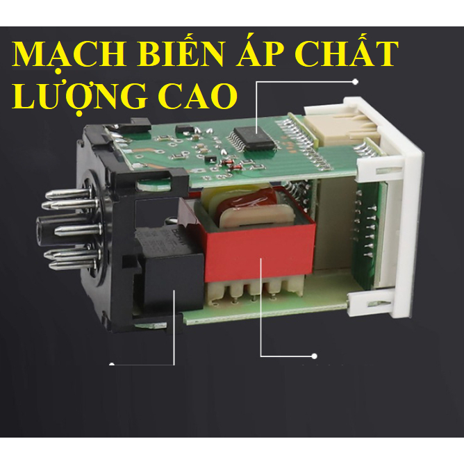 Rơ le thời gian DH48S-S 220V 5A LS-Electric HÀNG CHÍNH HÃNG mạch biến áp độ bền cao cong tac hen gio