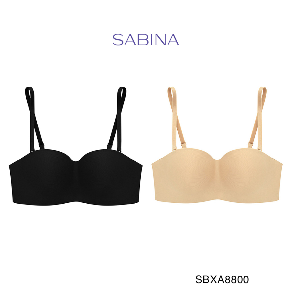 Combo 2 Áo Lót Cúp Ngang Mút Dày Siêu Nâng Ngực Màu Trơn Doomm Doomm Body Bra By Sabina SBXA8000