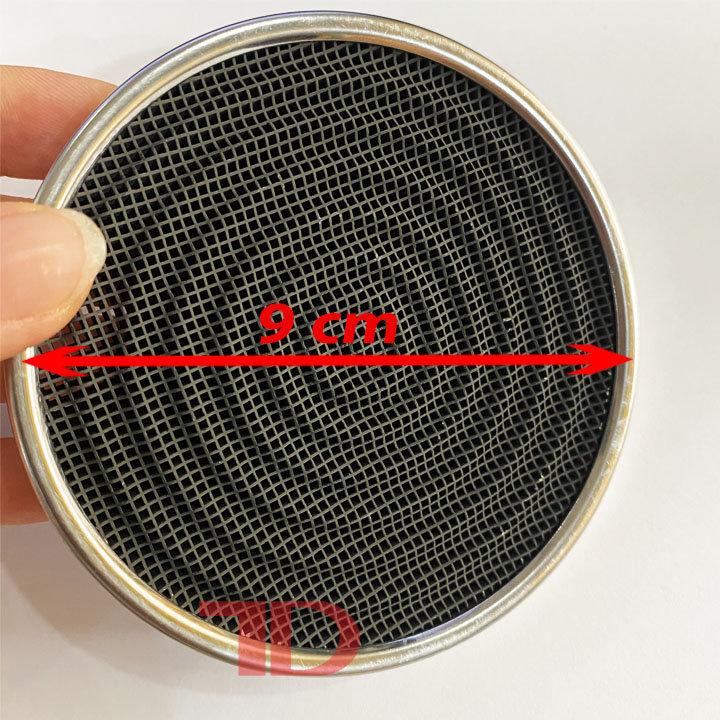 Miếng sứ gốm Ceramic 9cm chụp Đầu Đốt Họng chia lửa bếp gas Hồng Ngoại Kèm Vòng đai thép cố định - Điện lạnh Thuận Dung