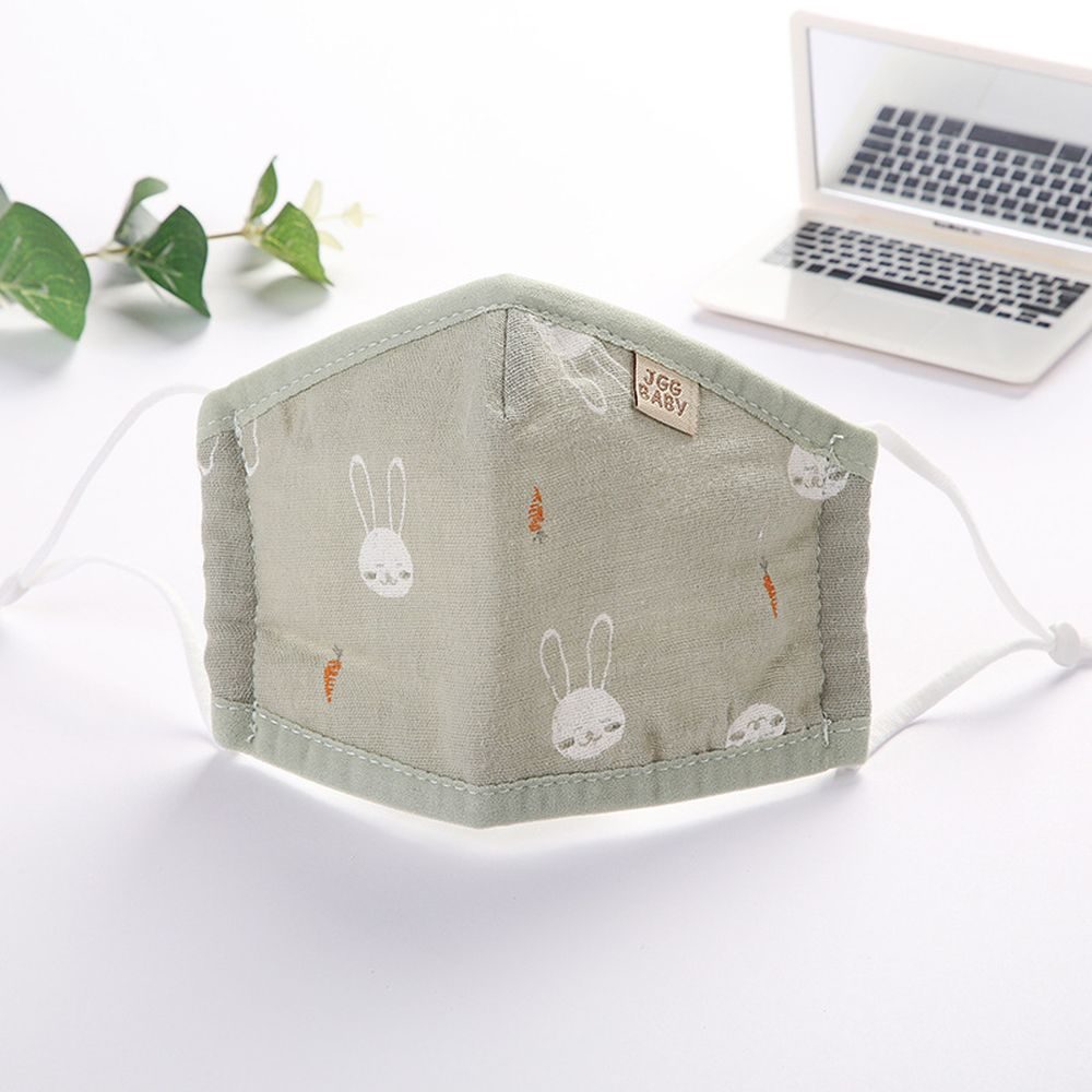 Khẩu trang vải cho bé có nút chỉnh quai đeo 100% cotton - Kocikids