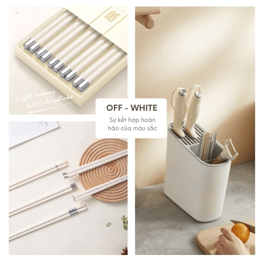 Đũa ăn cơm kháng khuẩn 5 đôi 5 mẫu khác nhau hợp vệ sinh, đũa Alloy chịu nhiệt cao cấp cho gia đình