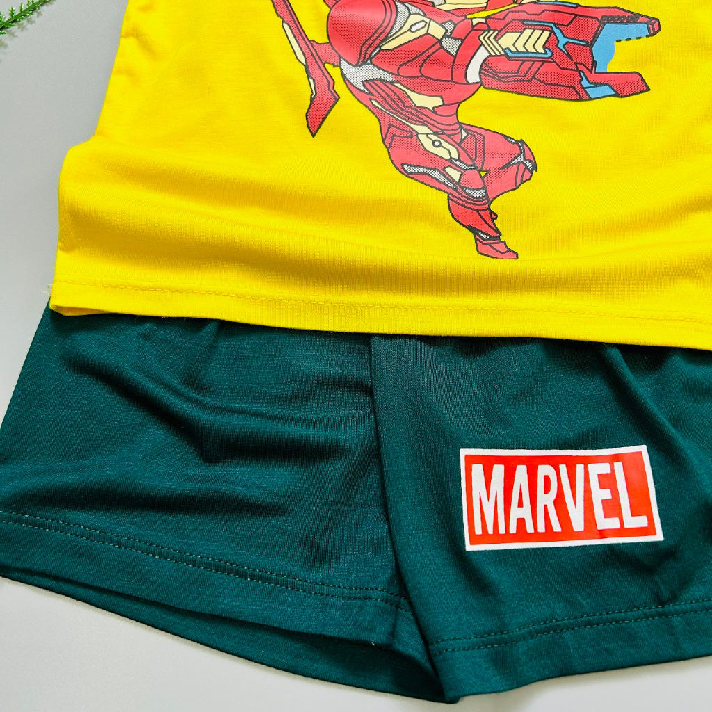 SizeBộ Cộc Tay Thun Lạnh Dể Thương Cho Bé Gái Bé Trai, Đủ Màu