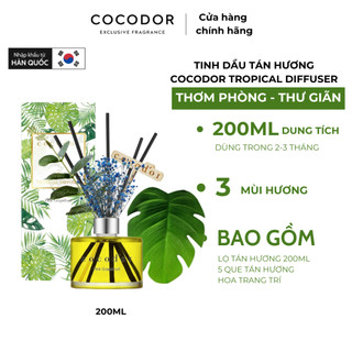 Tinh Dầu Tán Hương Phiên Bản Nhiệt Đới Cocodor Tropical Diffuser 200ml