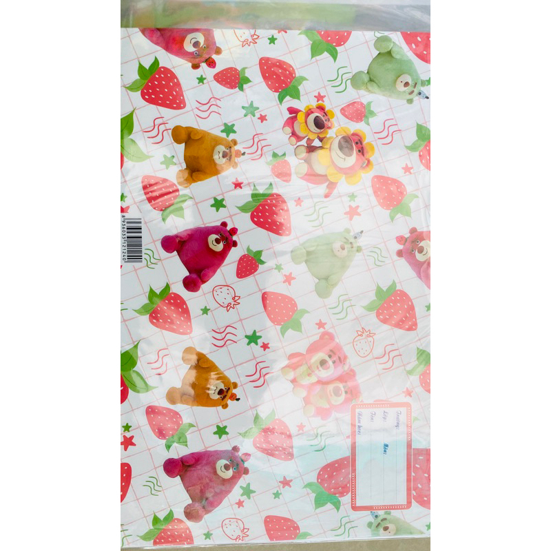 Set 10 bao tập kiếng kèm giấy bao hình size 15,6x20,5cm