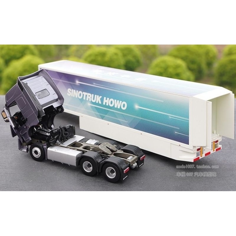 Mô hình xe đầu kéo howo hợp kim 1:36