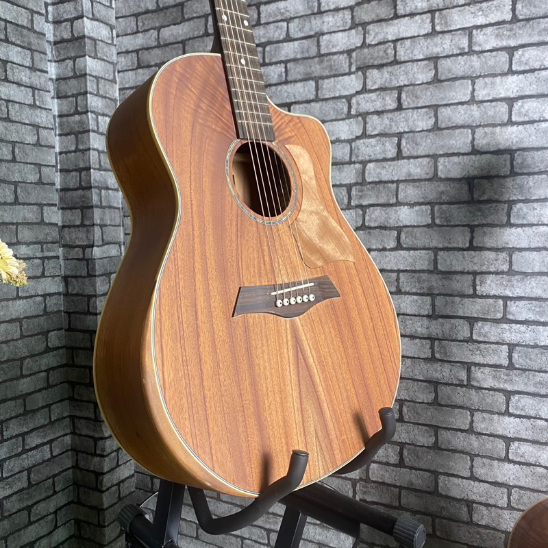Đàn guitar acoustic SV-FA2V full gỗ Hồng đào xà cừ có vát Bevel - Có ty chống cong - Tặng 7 phụ kiện