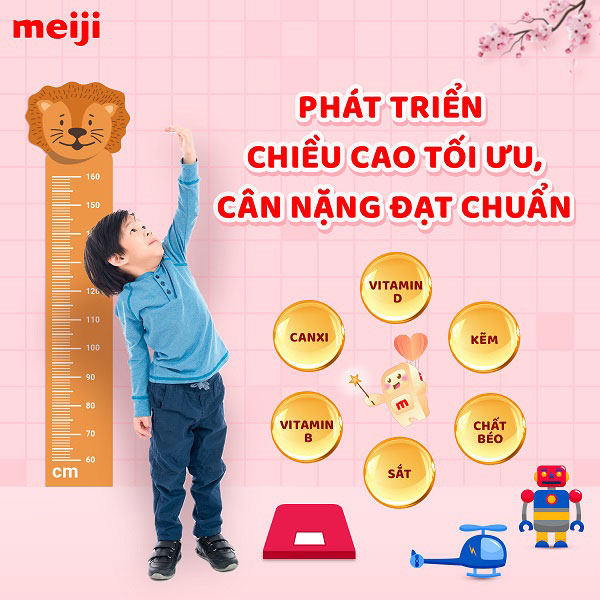 Sữa Meiji Kids Formula 3_10 Tuổi 900g Hàng Nhập Khẩu