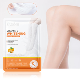 Mặt Nạ Ủ Chân Ủ Tay SADOER 55CM VITAMIN C Dưỡng Trắng Da Mịn Màng