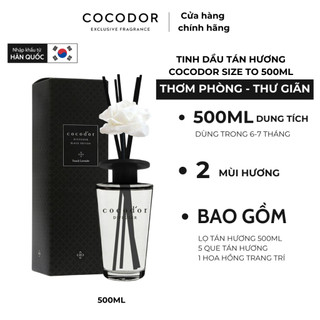 [500ml] Tinh Dầu Tán Hương Thơm Phòng Dung Tích Siêu Lớn Cocodor Black Edition Diffuser 500ml