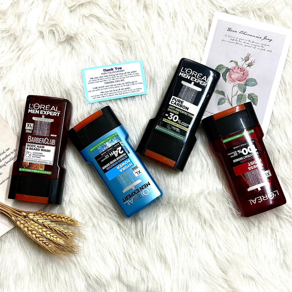 Sữa tắm gội toàn thân LOREAL MEN chính hãng chai 300ml của Pháp - SHOP HỒNG NHUNG