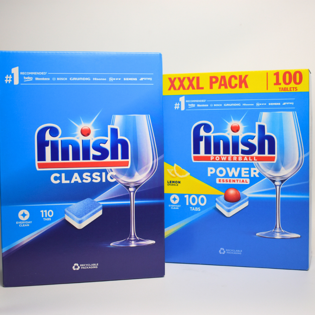 Viên rửa bát FINISH - Classic - Essential - All in One Max  - Quantum 12in1 - Ultimate 14in1