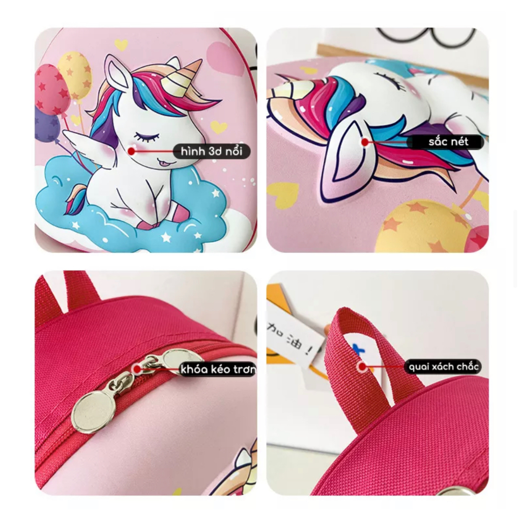 Balo hình trứng cho bé đi học MOMIO.ASIA