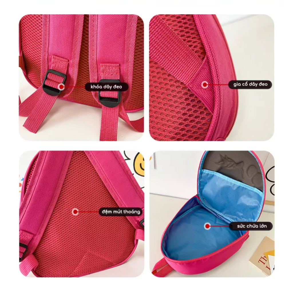 Balo hình trứng cho bé đi học MOMIO.ASIA