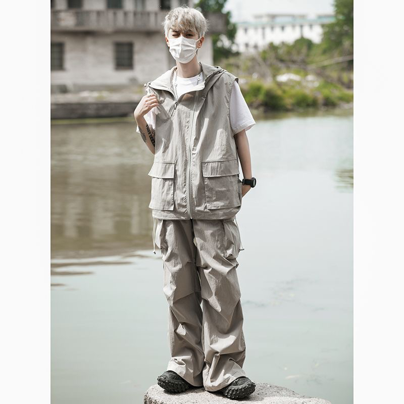 Set Đồ Túi Hộp Hai Mảnh Màu Trắng Đen Cao Cấp Cool Ngầu