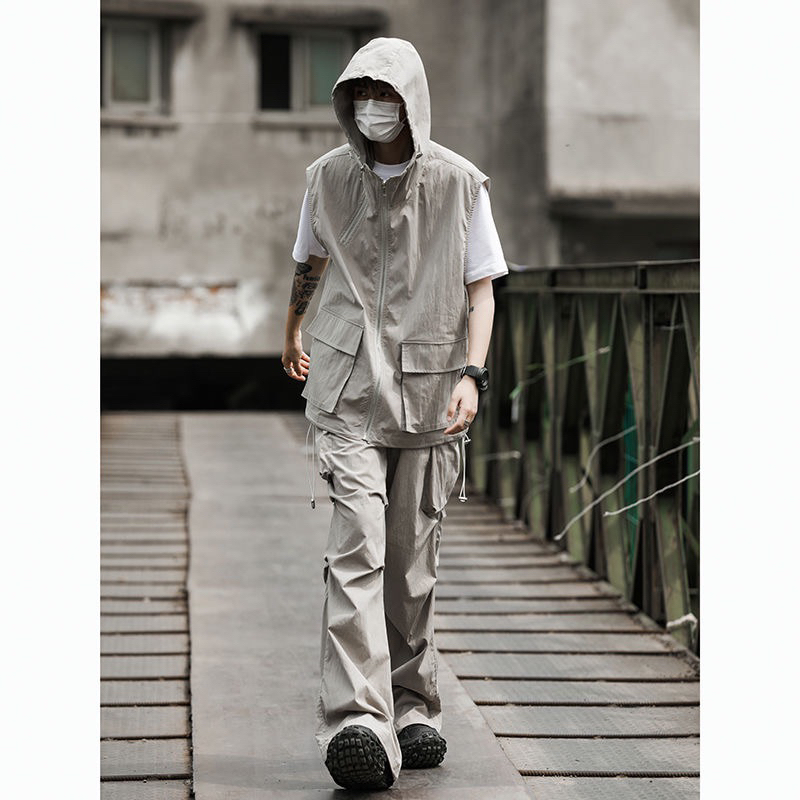 Set Đồ Túi Hộp Hai Mảnh Màu Trắng Đen Cao Cấp Cool Ngầu