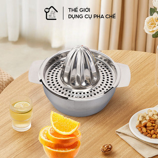 Dụng cụ vắt cam bằng tay chất liệu inox, Vắt cam inox không gỉ tiện lợi