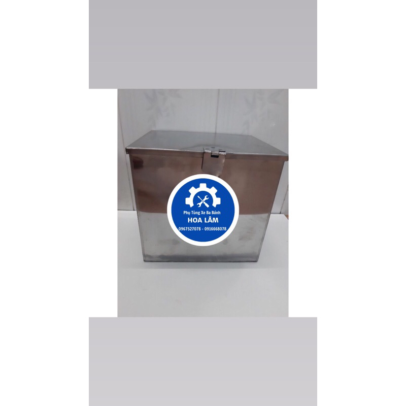 Thùng đồ nghề inox cho xe ba bánh - xe ba gác
