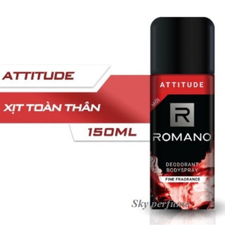 Xịt Khử Mùi Toàn Thân Cho Nam Romano Attitude (150ml)