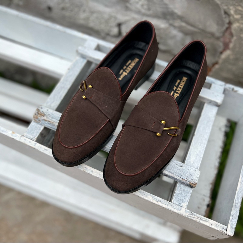 Giày tây Nam , Giày công sở nam Da lộn - Mã MK38