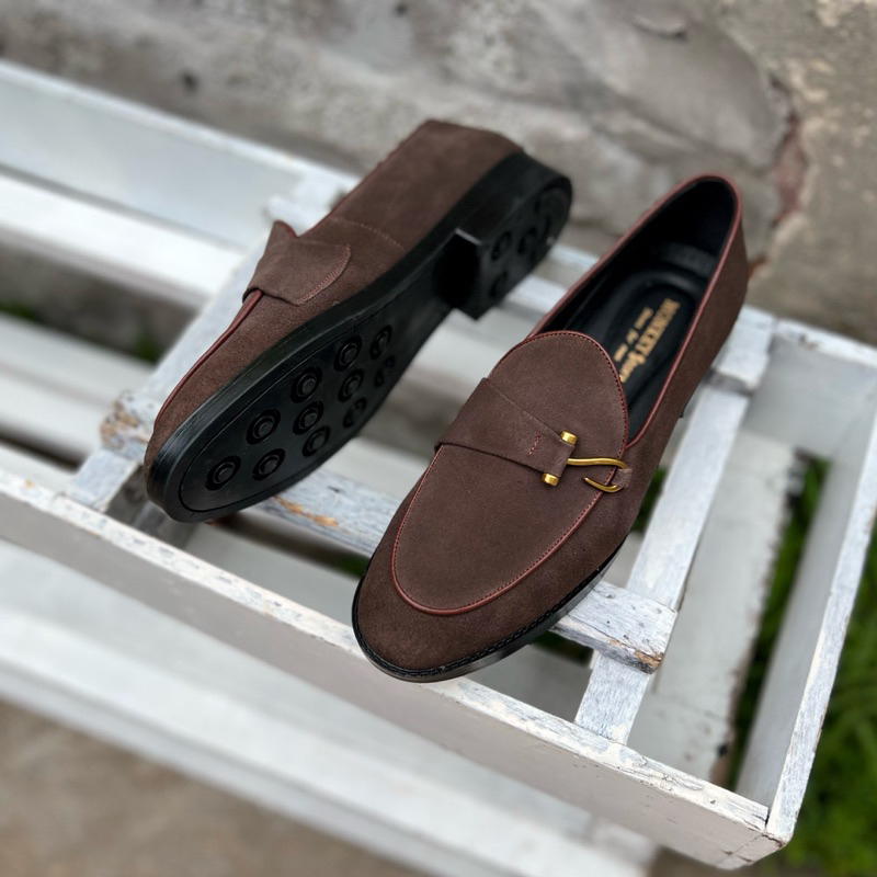 Giày tây Nam , Giày công sở nam Da lộn - Mã MK38