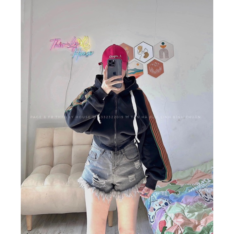 Áo khoác hoodie zip, nỉ dây kéo, áo khoát nỉ bông thu đông G310