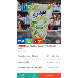 nước rửa bát sunlight 2,1kg