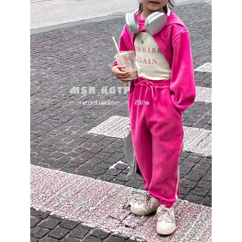 SET 3 CHI TIẾT ÁO 3 LÔ+ ÁO CHOÀNG DÀI TAY+ QUẦN TÚI HỘP CÁ TÍNH