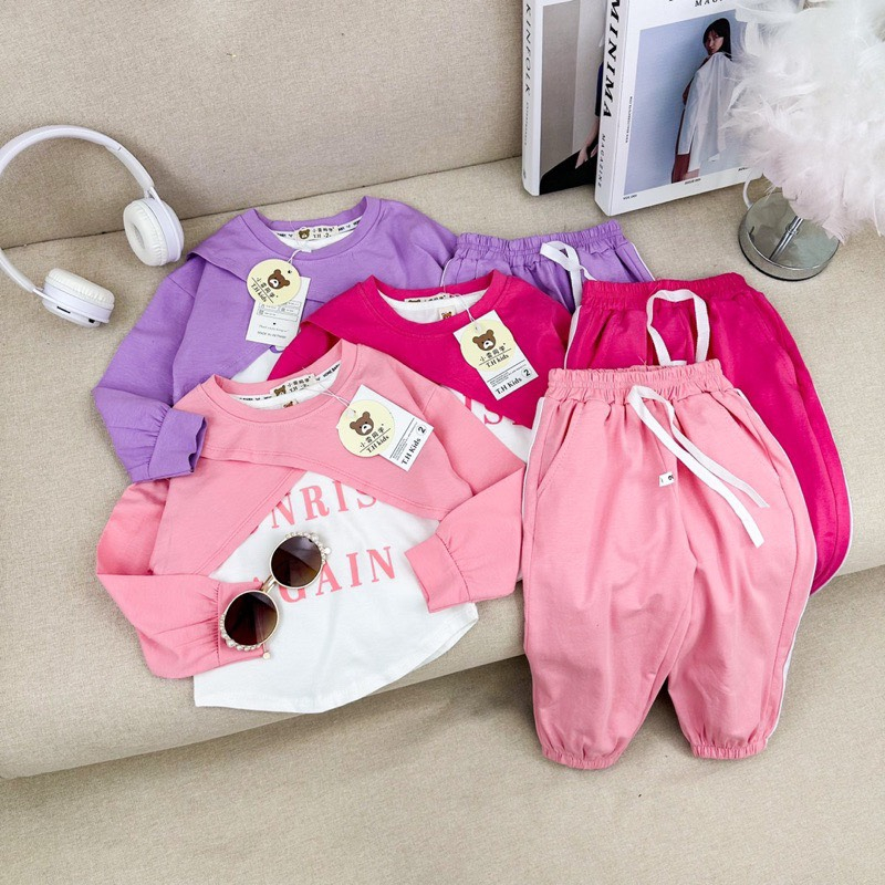 SET 3 CHI TIẾT ÁO 3 LÔ+ ÁO CHOÀNG DÀI TAY+ QUẦN TÚI HỘP CÁ TÍNH